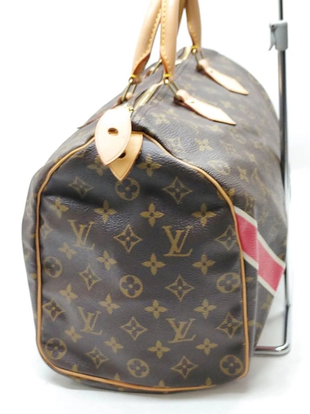 Authentic Louis Vuitton Speedy 35 Monogram Custom Painted Handbag Boston Bag - Picture 4 of 16
